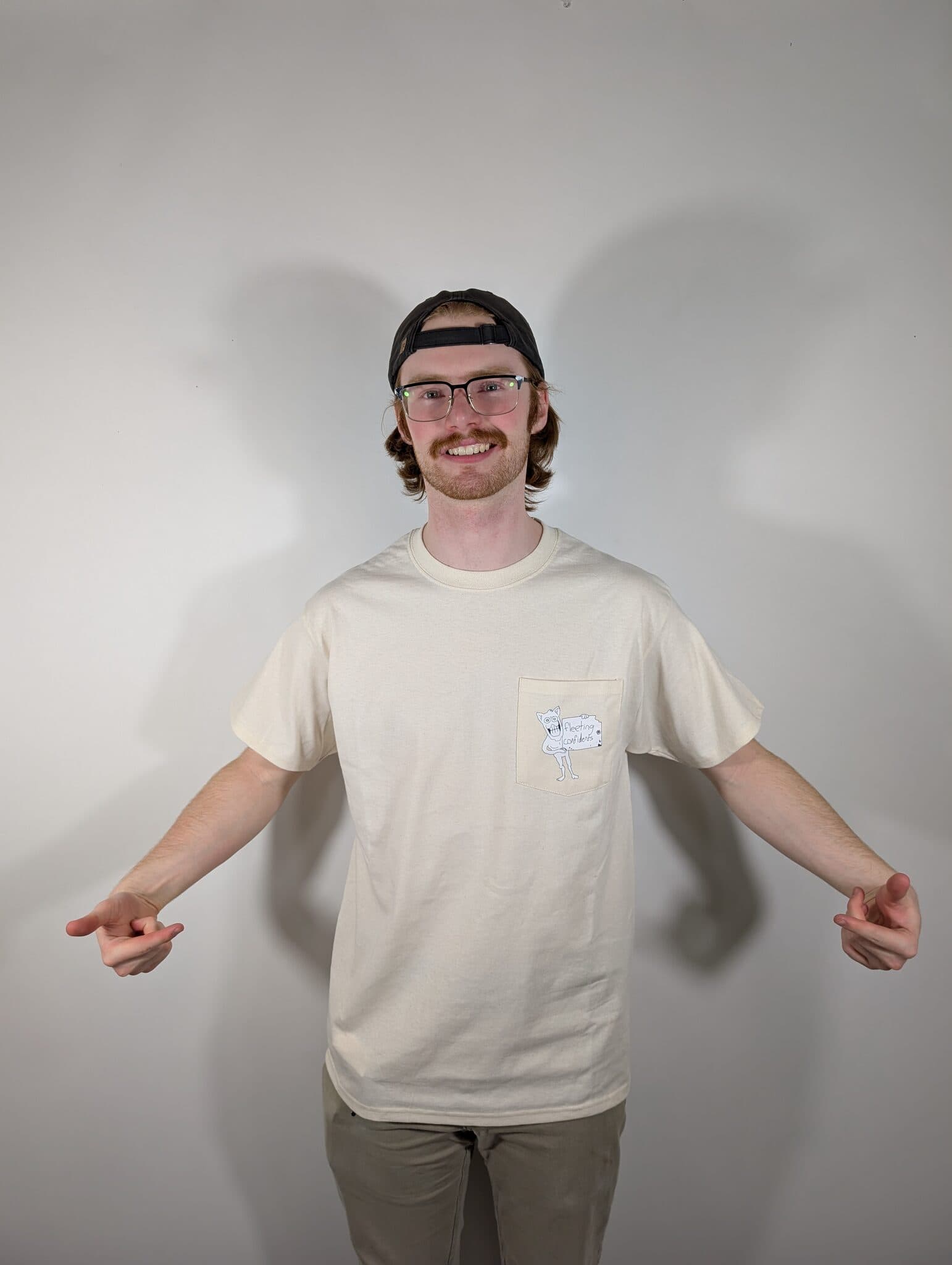 White Monster Pocket Tee